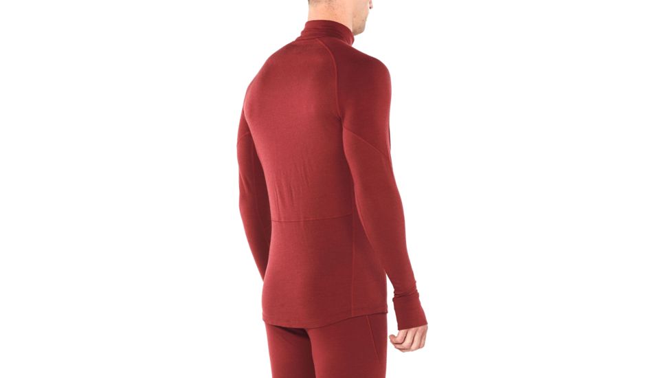 Icebreaker 260 Zone Long Sleeve Half Zip - Mens, Cabernet/CHILI RED, Small, 104361616S