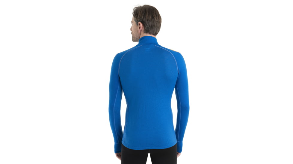 Icebreaker 260 ZoneKnit Long Sleeve Half Zip Thermal Top - Men's, Lazurite/Solar/Cb, Extra Large, IB0A56HF876XL