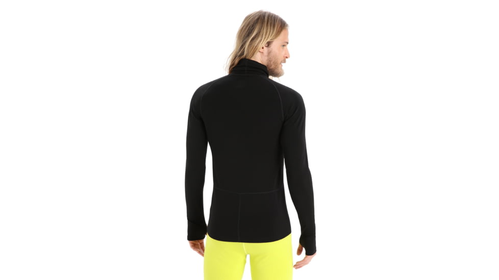 Icebreaker 300 MerinoFine Long Sleeve Roll Neck Thermal Top - Mens, Black, Medium, IB0A56KO001M