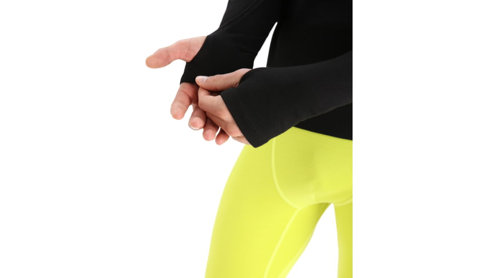 Icebreaker 300 MerinoFine Long Sleeve Roll Neck Thermal Top - Mens, Black, Medium, IB0A56KO001M