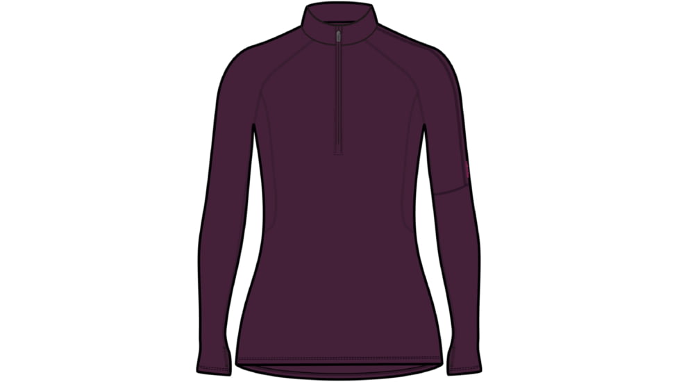 Icebreaker 300 MerinoFine Polar Long Sleeve Half Zip Thermal Top - Women's, Nightshade, Large, IB0A56SL853L