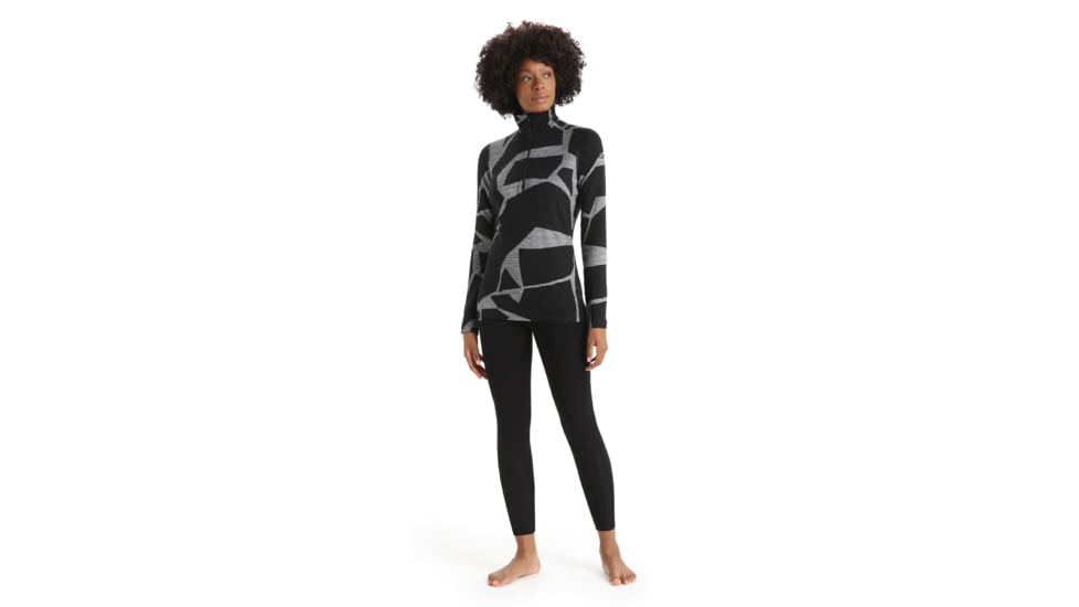 Icebreaker 300 MerinoFine Thermal Leggings - Womens, Black, Large, IB0A56B8001L