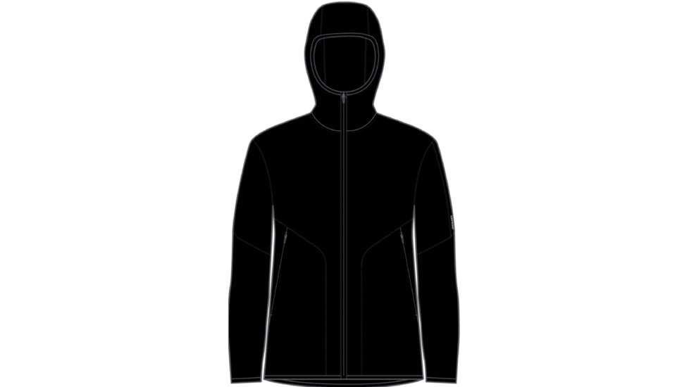 Icebreaker 560 Realfleece Elemental II Long Sleeve Zip Hoodie - Men's, Black, Large, IB0A56QM001L