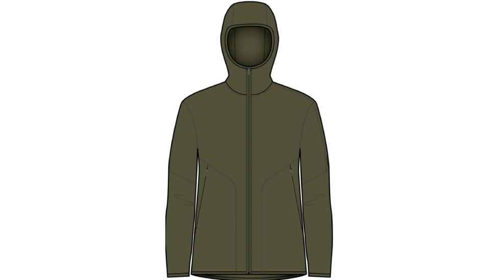 Icebreaker 560 Realfleece Elemental II Long Sleeve Zip Hoodie - Men's, Loden, Large, IB0A56QM069L
