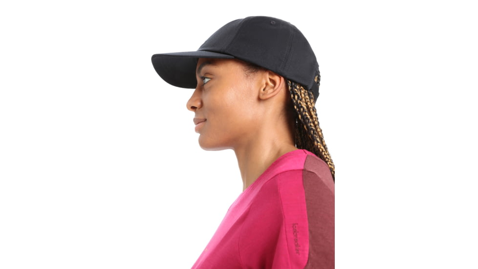 Icebreaker 6 Panel Hat, Black, One Size, IB0A59HA001OS