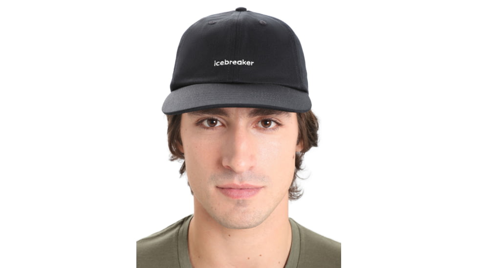 Icebreaker 6 Panel Hat, Black, One Size, IB0A59HA001OS