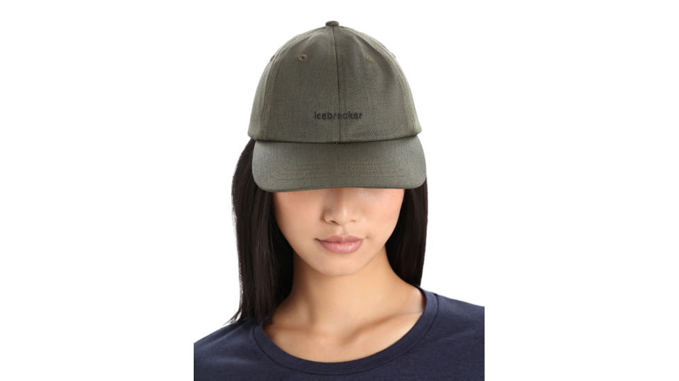 Icebreaker 6 Panel Hat, Loden/Black, One Size, IB0A59HA083OS