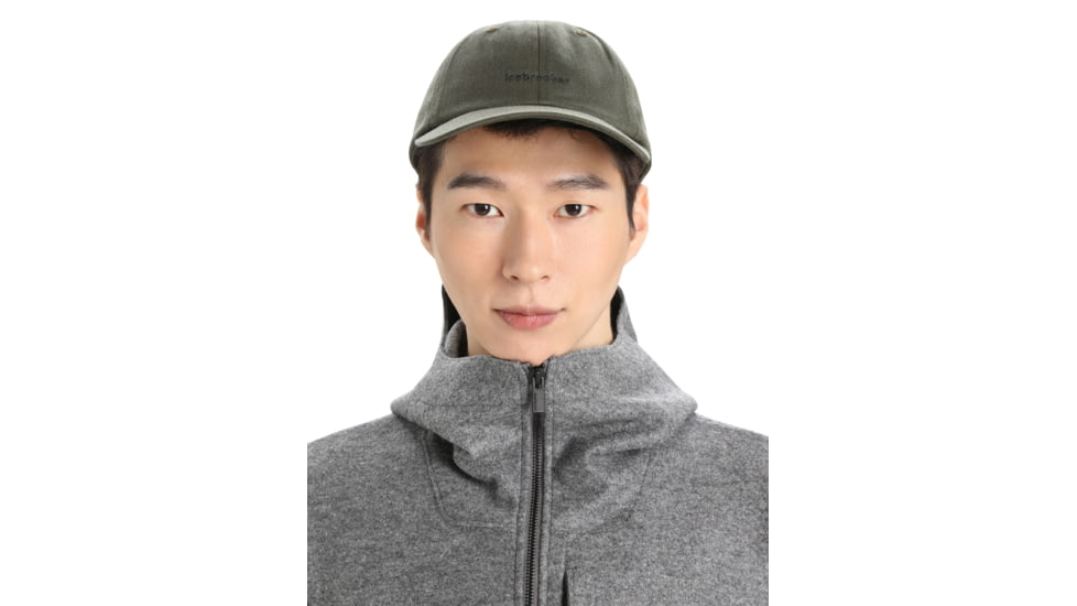 Icebreaker 6 Panel Hat, Loden/Black, One Size, IB0A59HA083OS