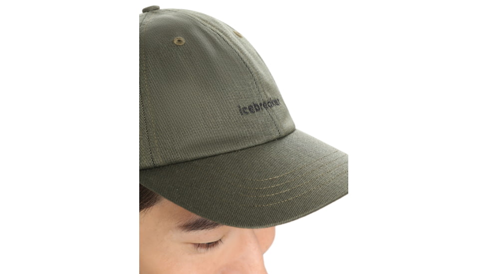 Icebreaker 6 Panel Hat, Loden/Black, One Size, IB0A59HA083OS