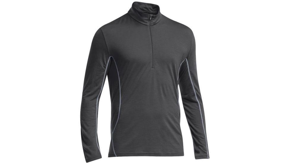 Icebreaker Aero Long Sleeve Half Zip - Mens-Monsoon/Mineral-X-Large