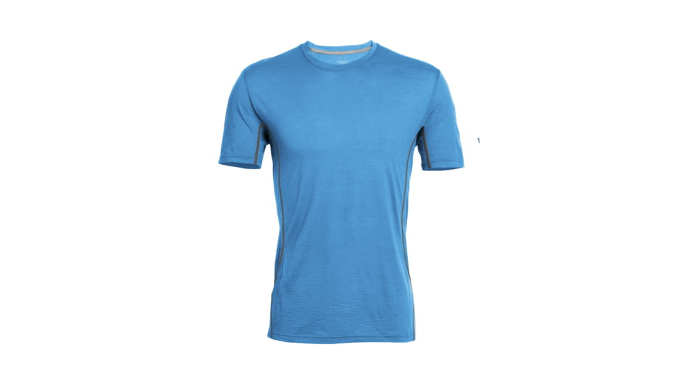 Aero Short Sleeve Crew - Mens-Cyan/Metal-X-Large