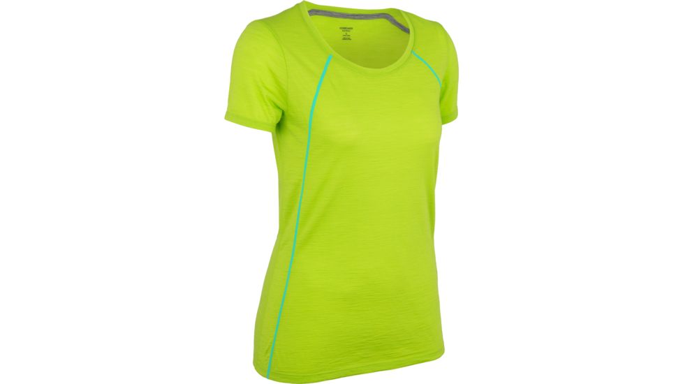Icebreaker Aero Short Sleeve Crewe - Women's-Honeydew-Large