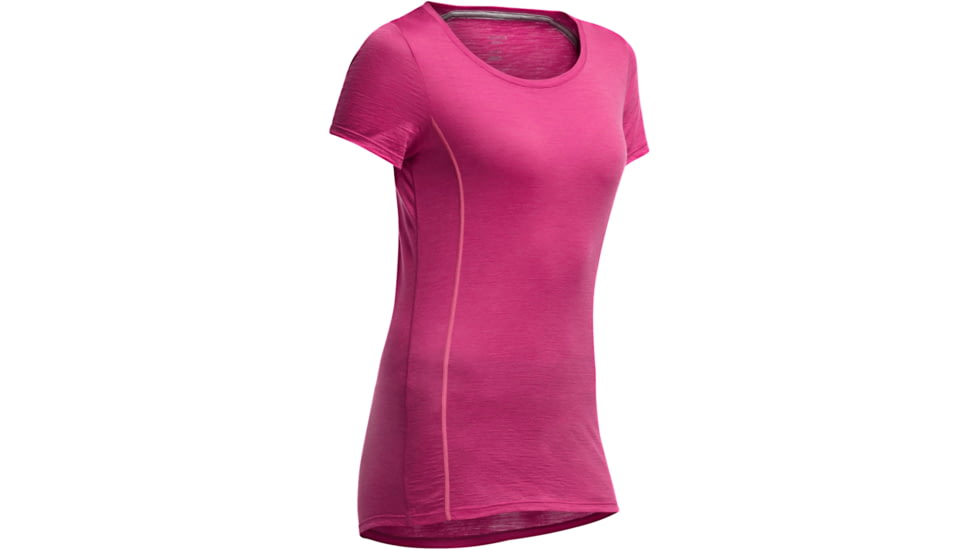 Icebreaker Aero Short Sleeve Crewe - Women's-Magenta-Large