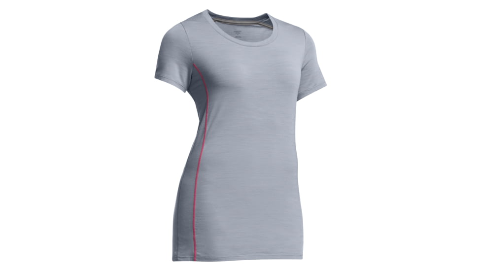 Aero Short Sleeve Crewe - Womens-Mineral/Shocking-X-Small