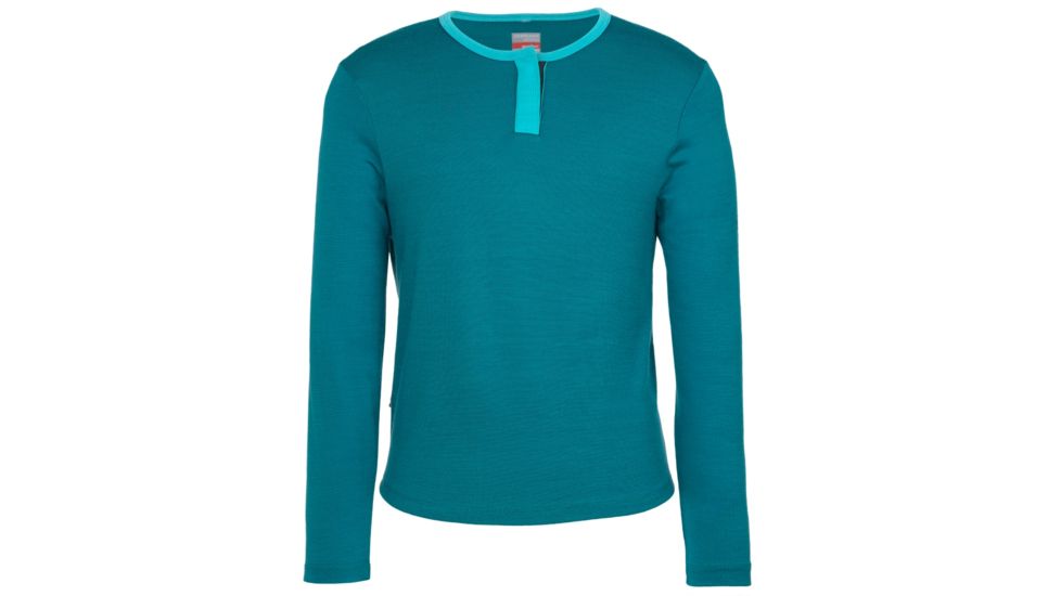 Icebreaker Amity Long Sleeve Crew - Girl's-Cruise/Glacier-2