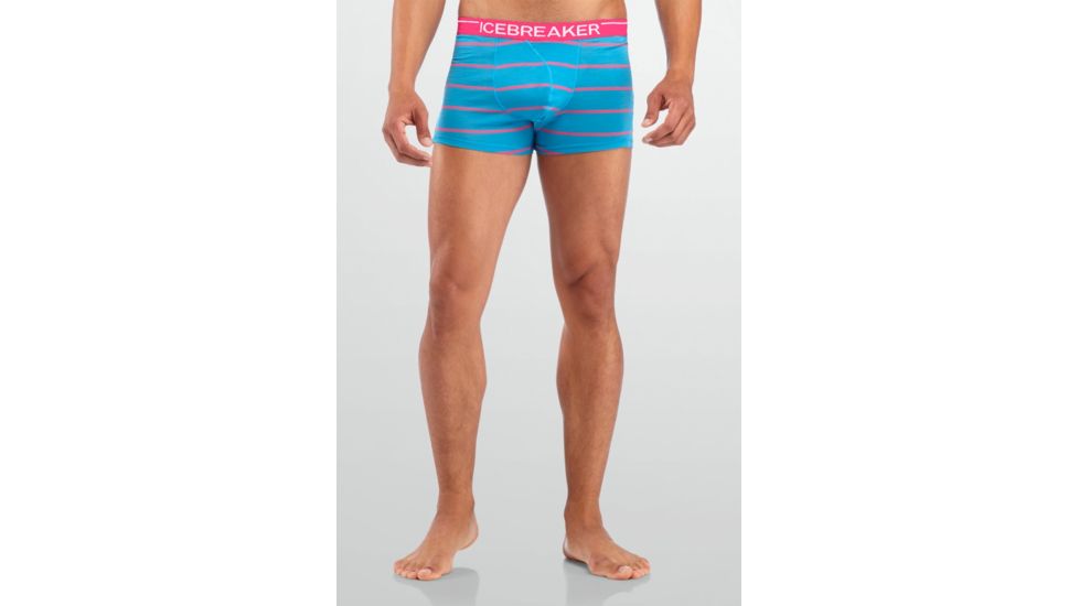 Icebreaker Anatomica Boxers - Men's-Agean/Shocking-Large