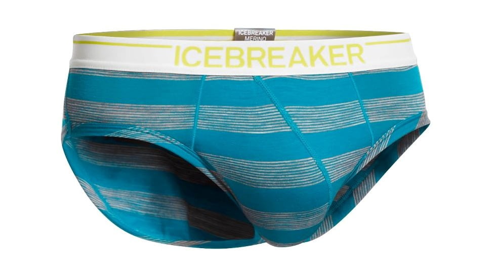 Anatomica Briefs - Mens-Stripe Alpine/Metro Heather/White-Small
