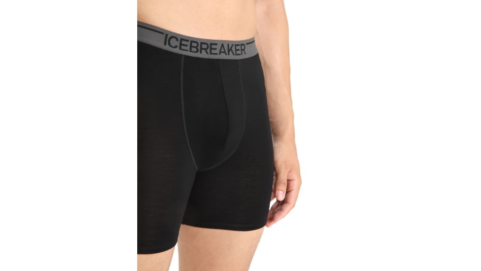 Icebreaker Anatomica Long Boxers - Men's, Black, Medium, IB103055010M