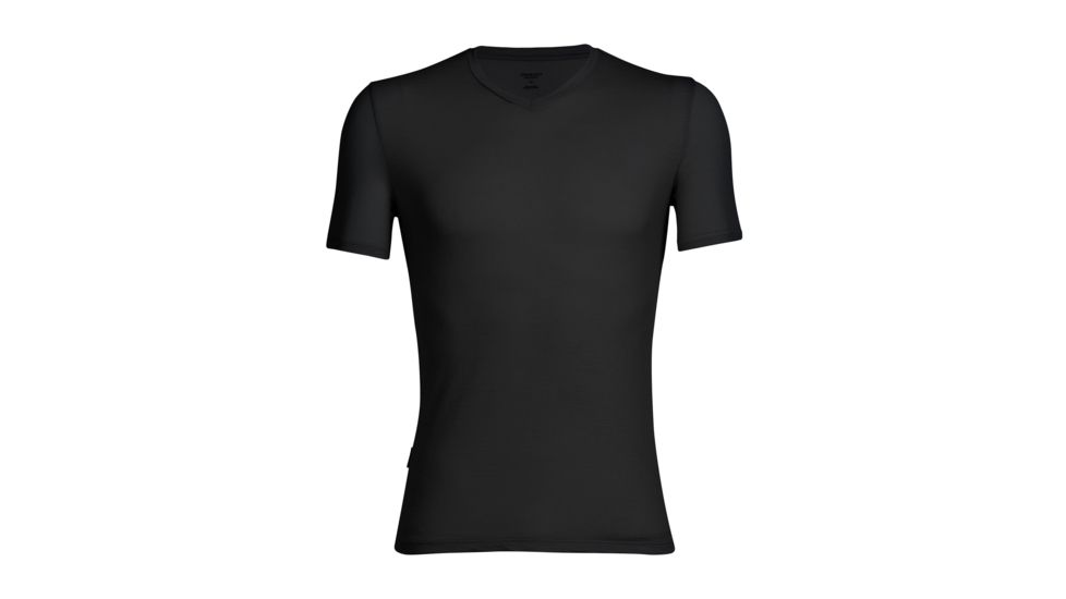 Icebreaker Anatomica Short Sleeve V Neck T-Shirt - Men's, Black, Small, IB103661001S