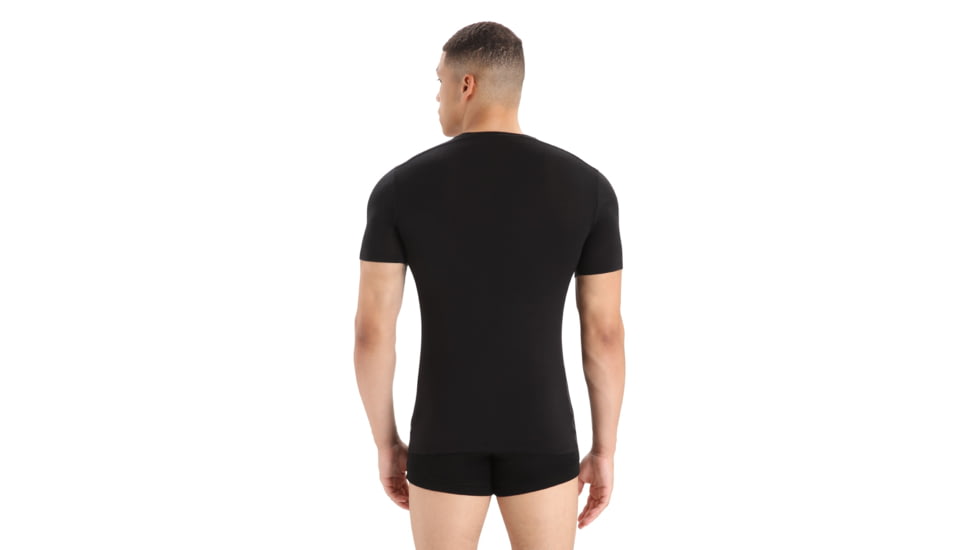 Icebreaker Anatomica Short Sleeve V Neck T-Shirt - Mens, Black, Extra Small, IB103661001XS