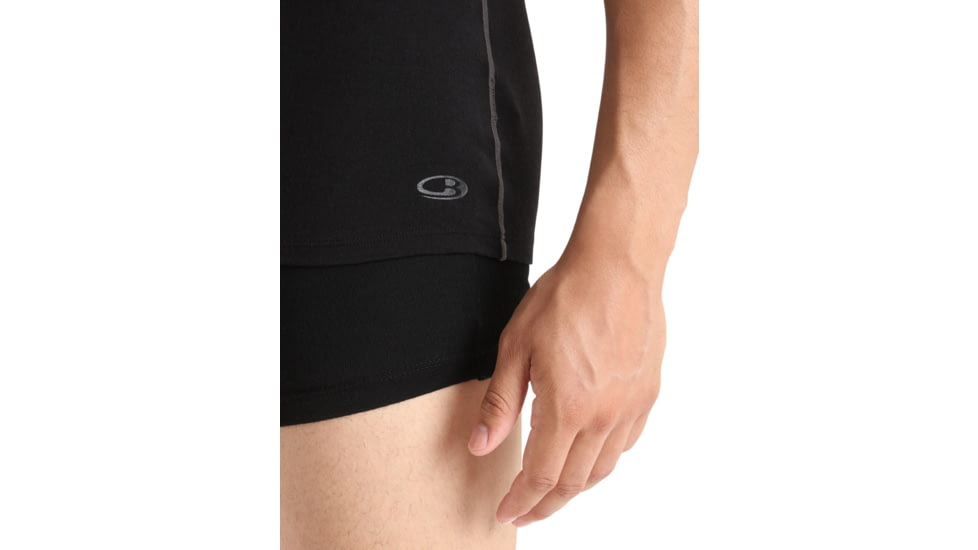 Icebreaker Anatomica Short Sleeve V Neck T-Shirt - Mens, Black, Extra Small, IB103661001XS