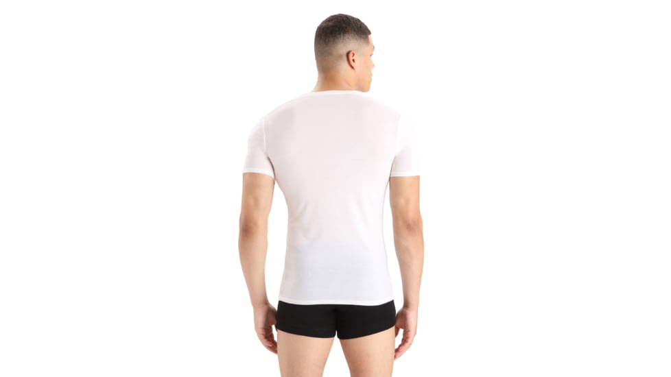 Icebreaker Anatomica Short Sleeve V Neck T-Shirt - Mens, Snow, Extra Large, IB103661104XL
