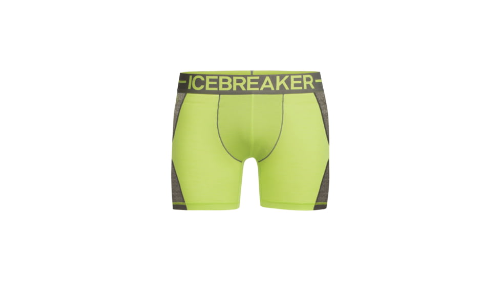 Icebreaker Anatomica Zone Boxers, Citron/Metal, L, 104113301L