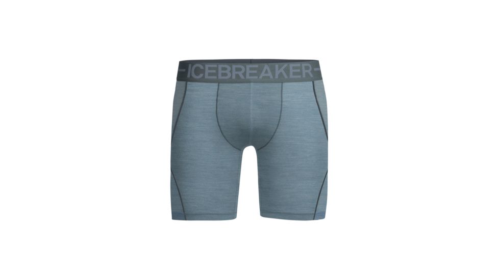 Icebreaker Anatomica Zone Long Boxers, Vapour Hthr/Metal, XL, 104114002XL