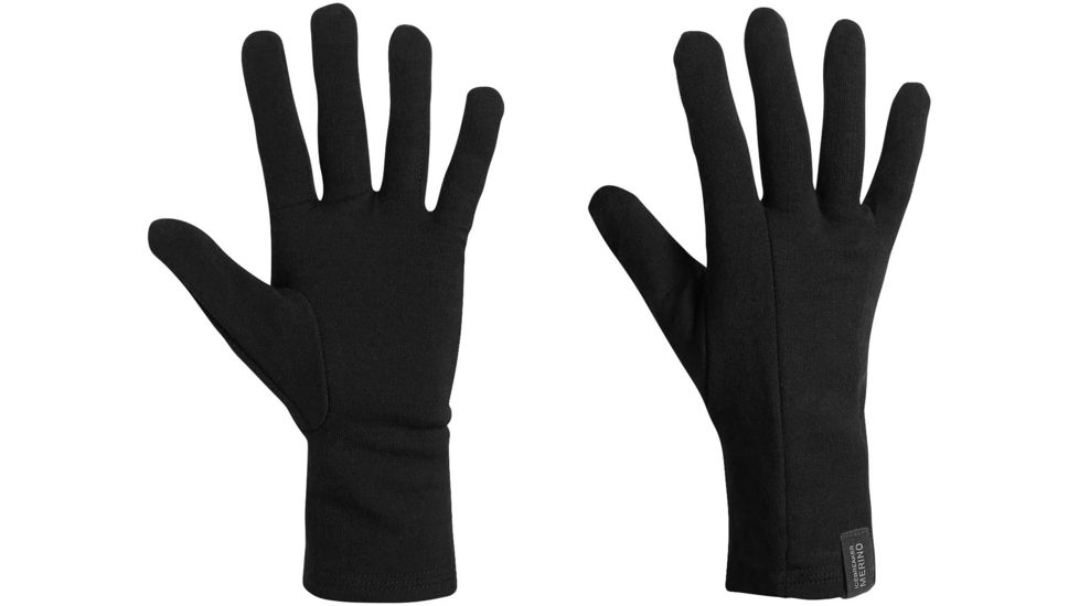Icebreaker Apex Glove Liners-Black-Large