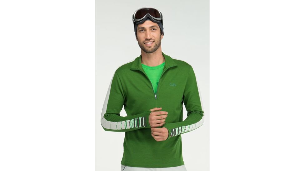 Icebreaker Apex Long Sleeve Half Zip - Men's-Grass-Small
