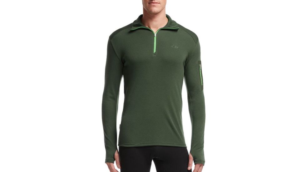 Apex Long Sleeve Half Zip - Mens-Conifer/Balsam-XX-Large