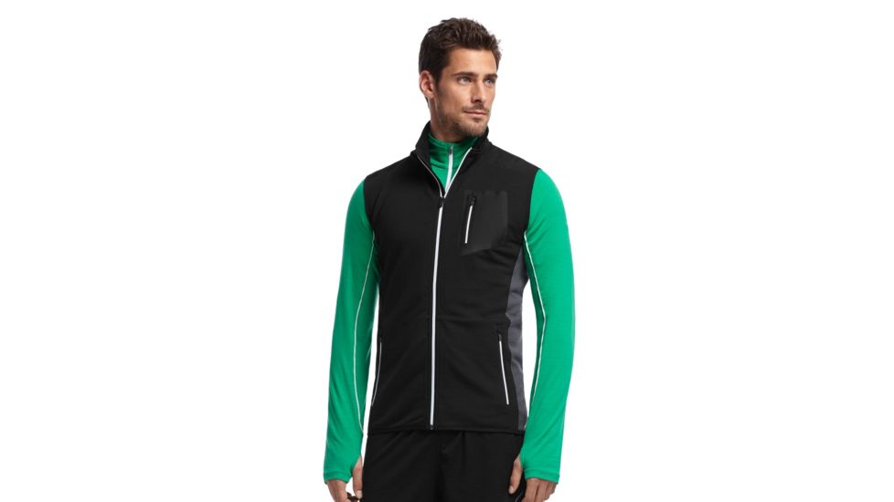 Icebreaker Atom Vest - Mens-Black-Large