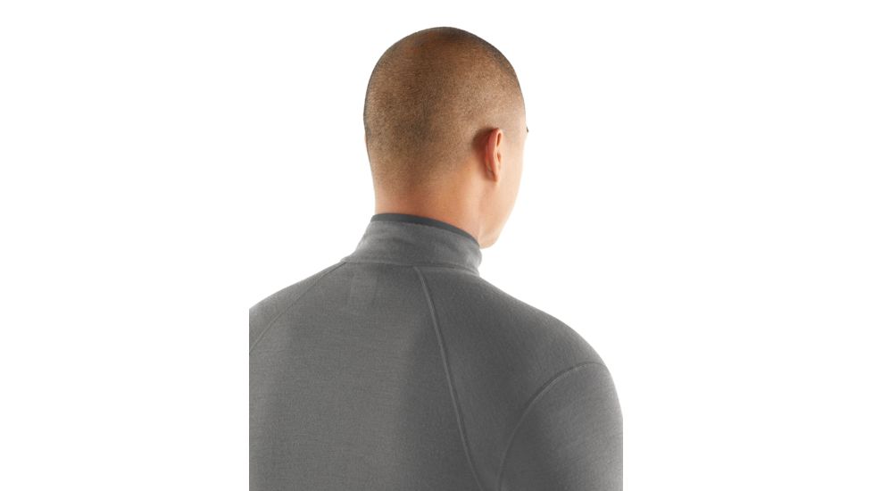 Icebreaker Awithay Long Sleeve Zip - Mens, TIMBERWOLF/Monsoon, Large, 104693001L