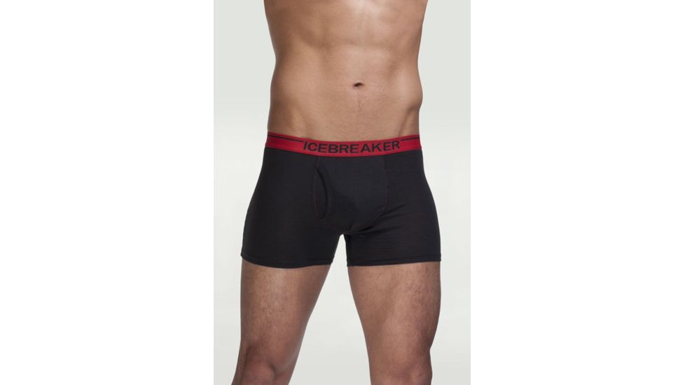 Icebreaker Body Fit Boxer Brief w/Fly 150 Clearance - Men's-Small-Carbon