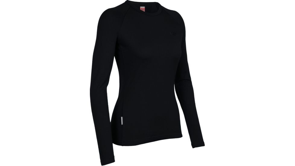 Icebreaker Body Fit Long Sleeve Crewe 260 Clearance - Women's-X-Large-Black