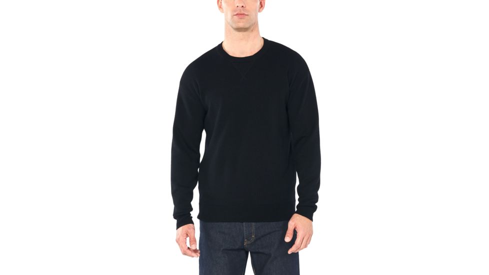 Icebreaker Carrigan Reversible Sweater Sweatshirt - Mens, Black, Small, 104894001S