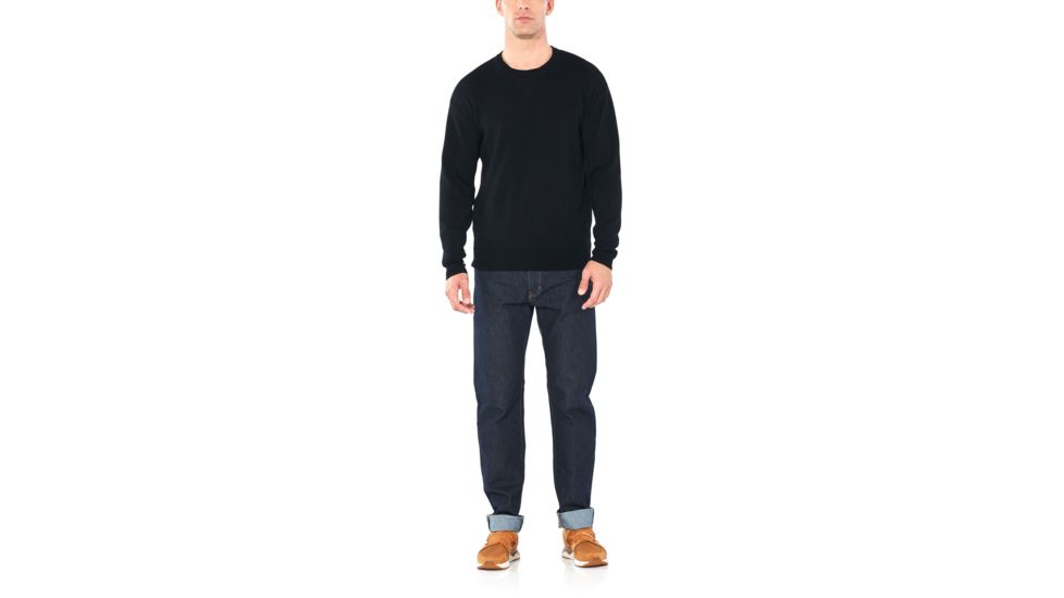 Icebreaker Carrigan Reversible Sweater Sweatshirt - Mens, Black, Small, 104894001S
