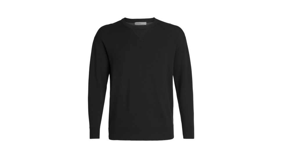 Icebreaker Carrigan Reversible Sweater Sweatshirt - Mens, Black, Small, 104894001S