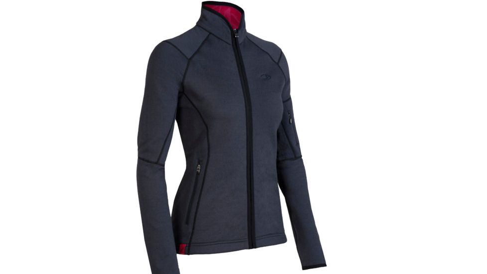 Icebreaker Cascade Full Zip Fleece Clearance - Women's-X-Small-Black/Black