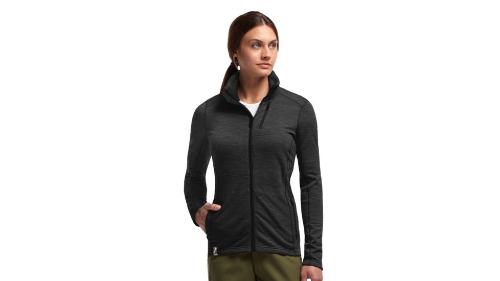 Icebreaker Cascade Long Sleeve Zip Jacket - Women's-Small-Black