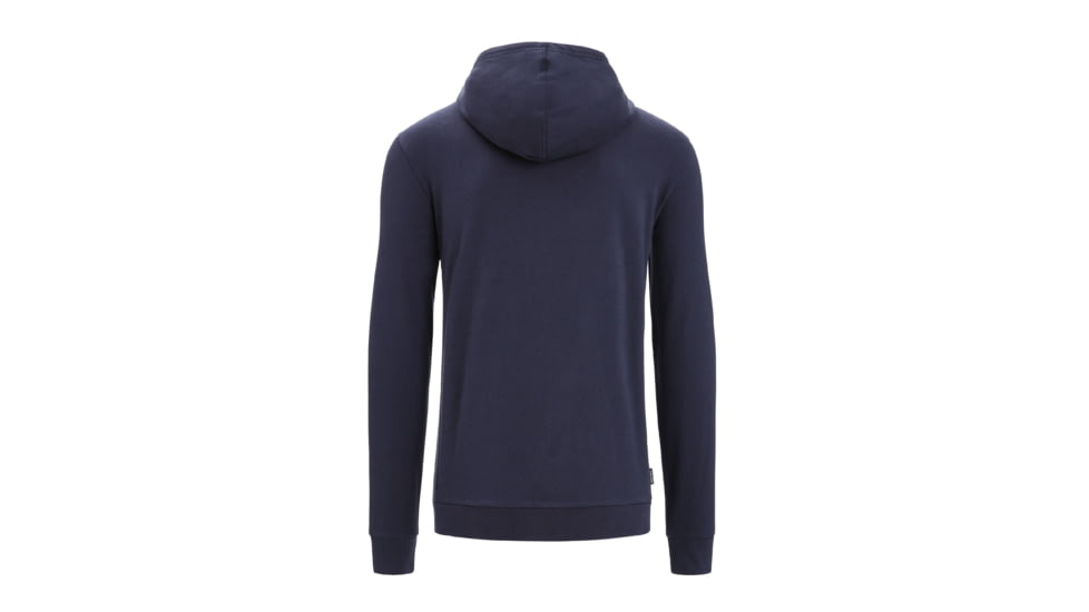 Icebreaker Central Classic Long Sleeve Zip Hoodie - Mens, Midnight Navy, Extra Large, IB0A56O7401XL