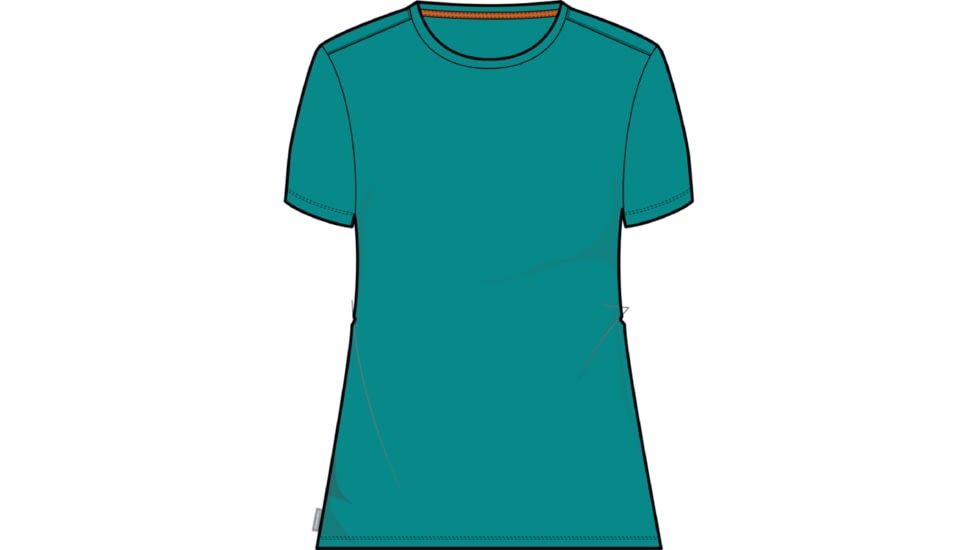 Icebreaker Central Classic Short Sleeve T-Shirt - Women's, Flux Green, Extra Large, IB0A56JY861XL