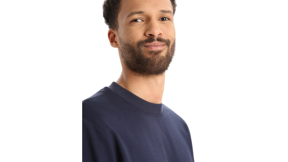 Icebreaker Central II Long Sleeve Sweatshirt - Mens, Midnight Navy, Extra Large, IB0A56KZ401XL