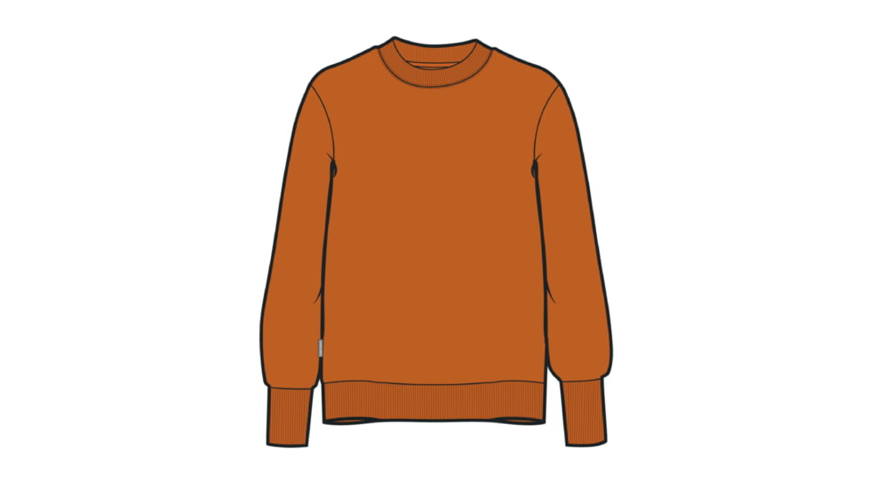 Icebreaker Central II Long Sleeve Sweatshirt - Women's, Earth, Large, IB0A56L2865L