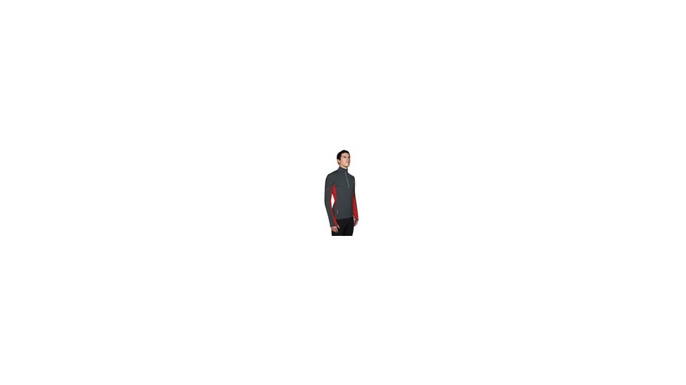 Icebreaker Chase Zip 200 Long Sleeve - Pewter/Rocket XL