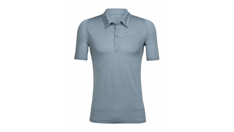 Icebreaker Cinco Short Sleeve Polo, Vapour, S, 104139002S