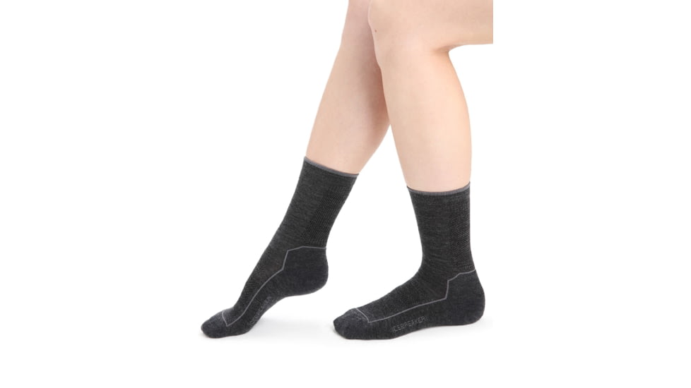 Icebreaker Cool-Lite Hike Low Cut Socks - Womens, Jet Heather, Medium, IB104664011M