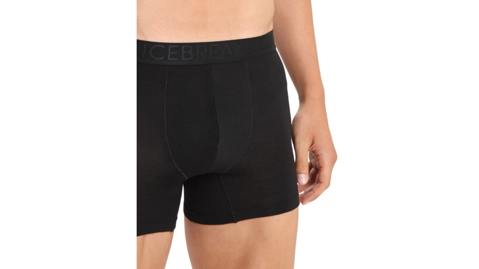 Icebreaker Cool-Lite Merino Anatomica Boxers - Men's, Black, Extra Large, IB105246001XL
