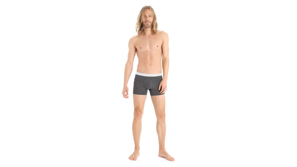 Icebreaker Cool-Lite Merino Anatomica Boxers - Mens, Monsoon Heather, Medium, IB105246034M