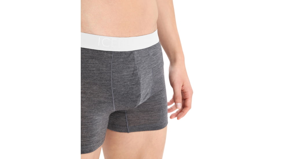 Icebreaker Cool-Lite Merino Anatomica Boxers - Mens, Monsoon Heather, Medium, IB105246034M
